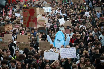 Ve Francii opět demonstrovali studenti